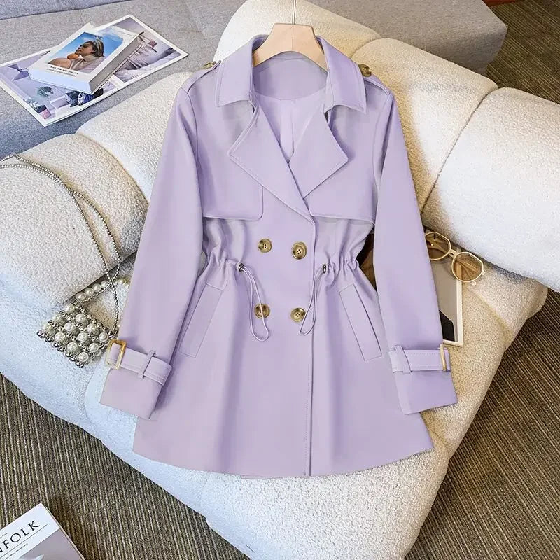 Valenzora | Elegant, mid-length trench coat for women