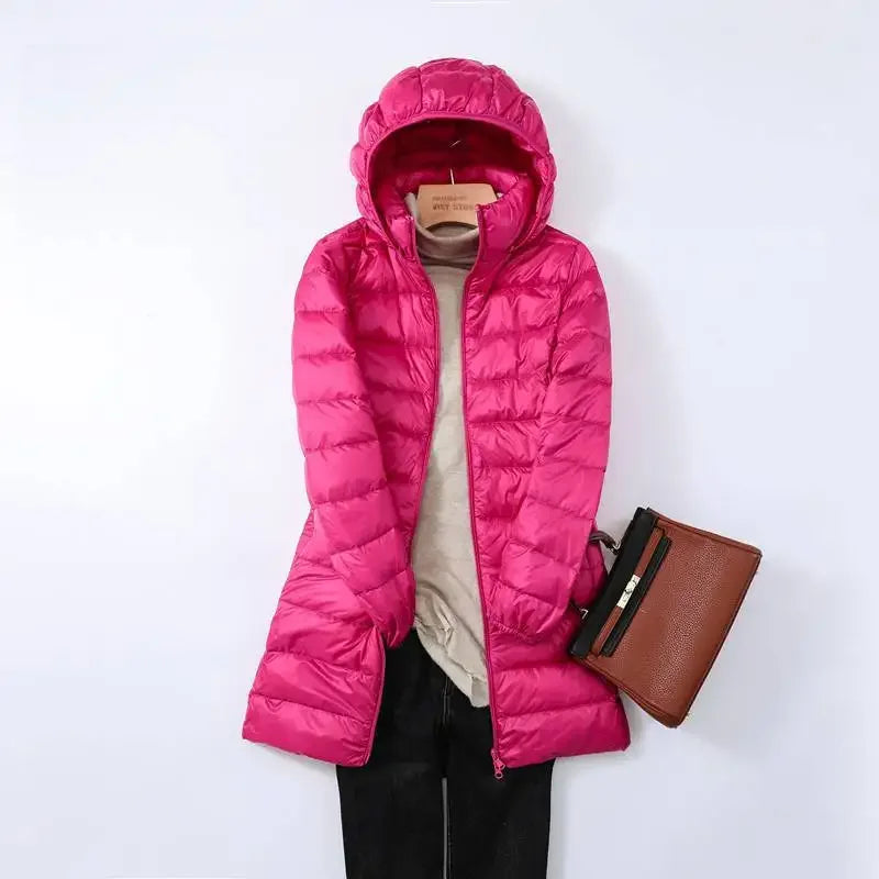Valenzora - Women's wearable puffer coat with detachable hood