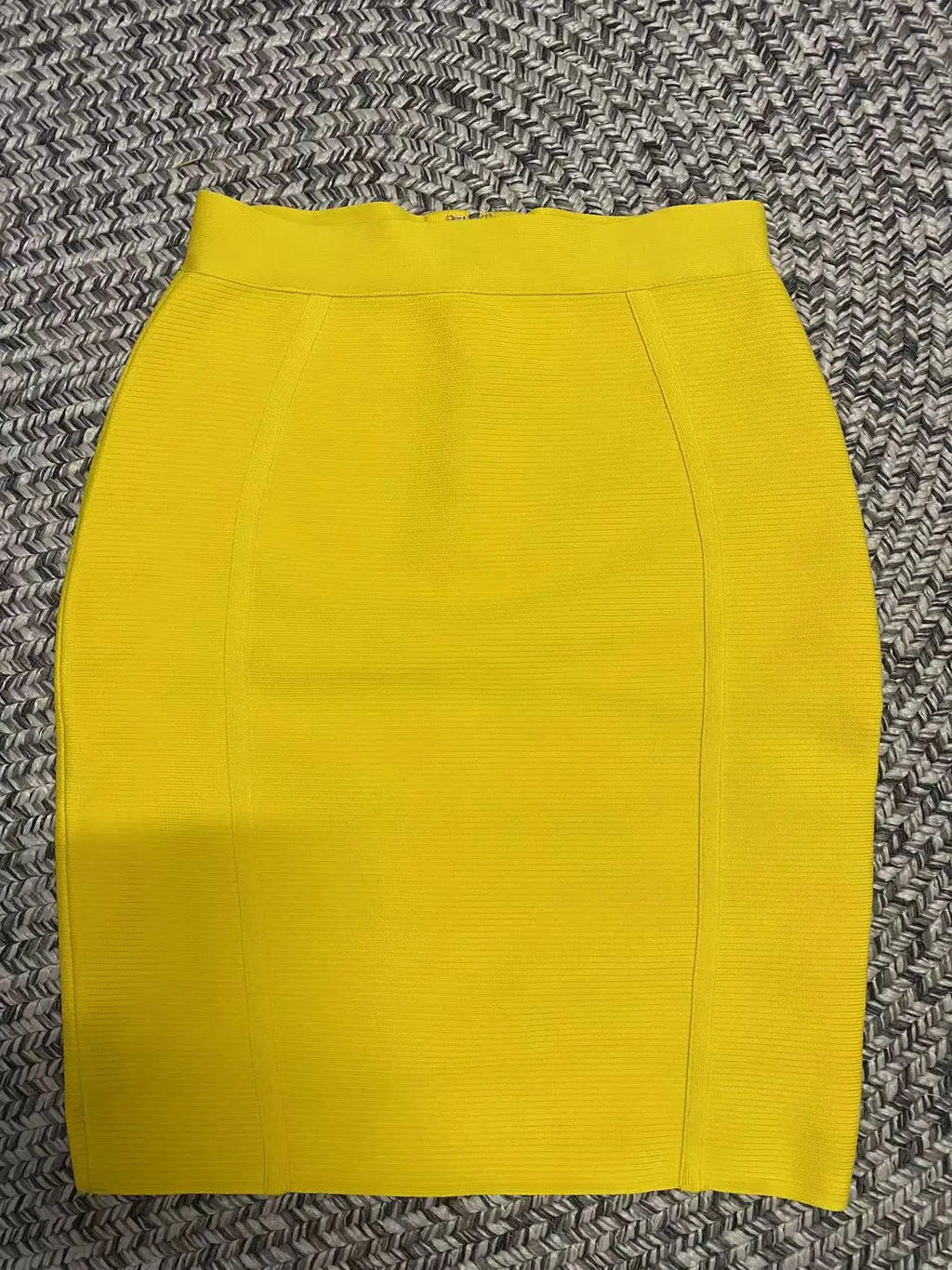 Valenzora | Yellow Women's Sexy Bodycon Mini Skirt Rayon Bandage Fashion Nightclub Party Wear High Quality