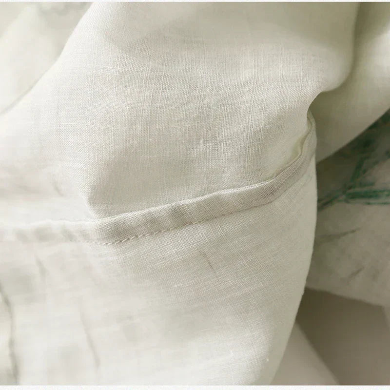 Valenzora - Printed - Cotton and linen - Short sleeves - Summer