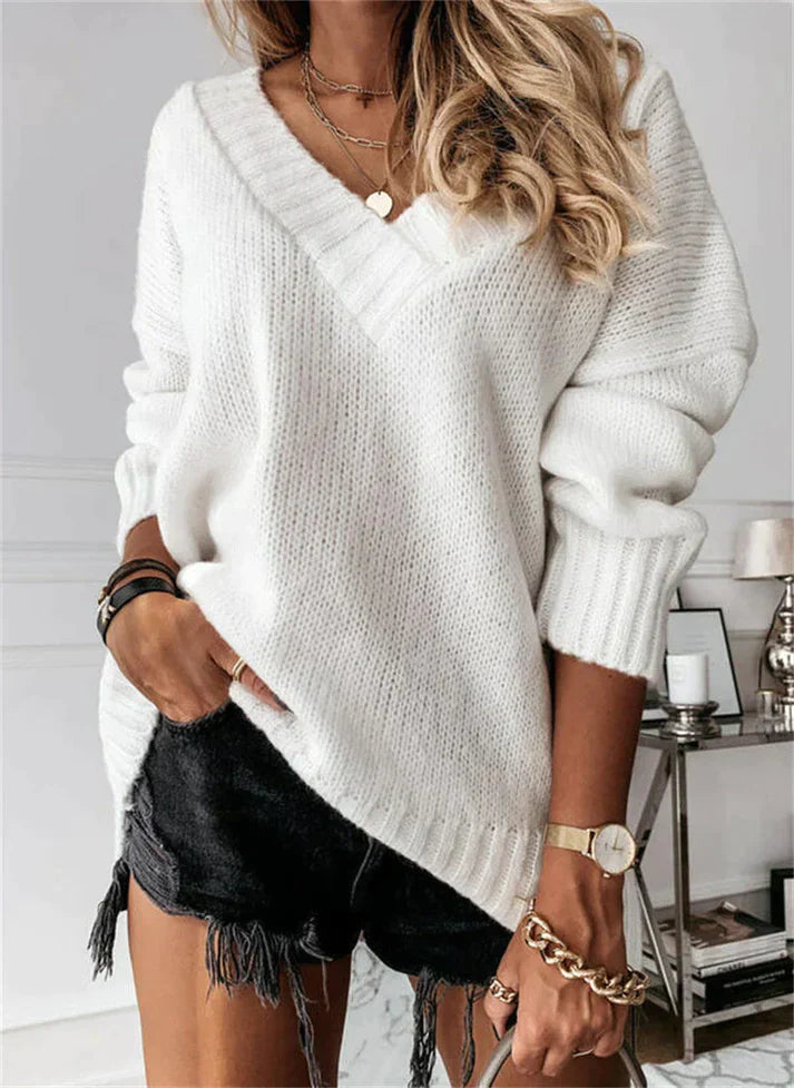 Valenzora | Pullover mit V-Ausschnitt