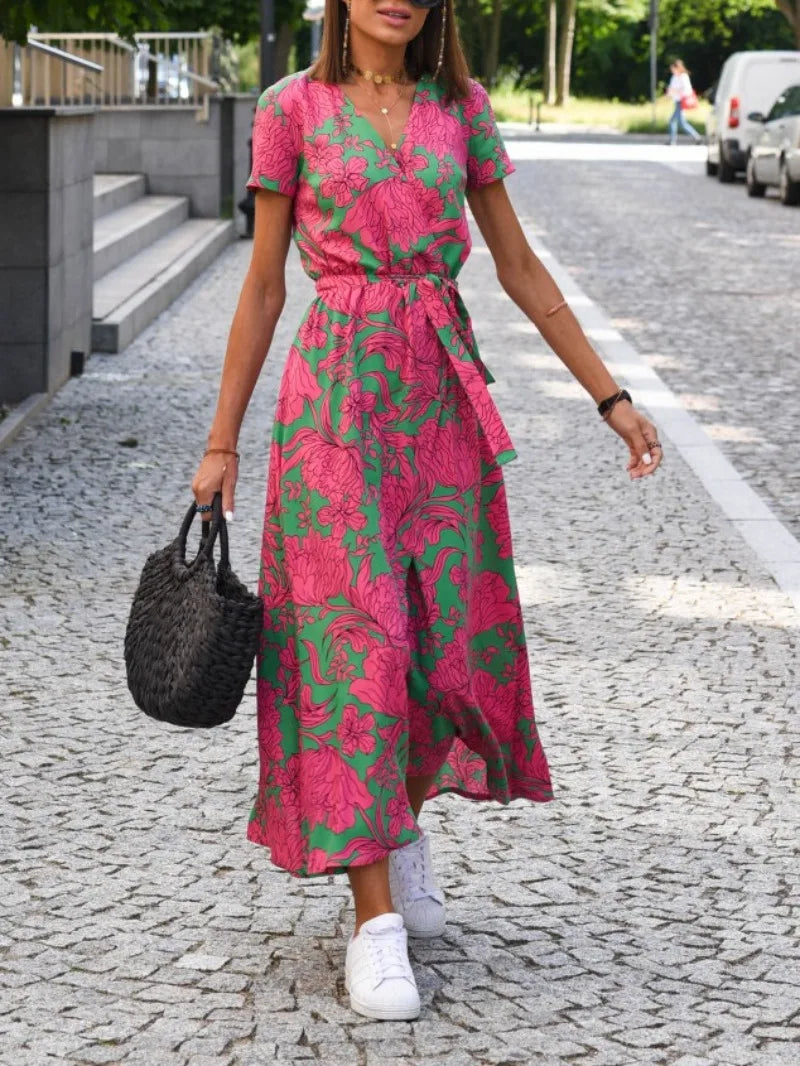 Valenzora | Geblümtes Wickelkleid
