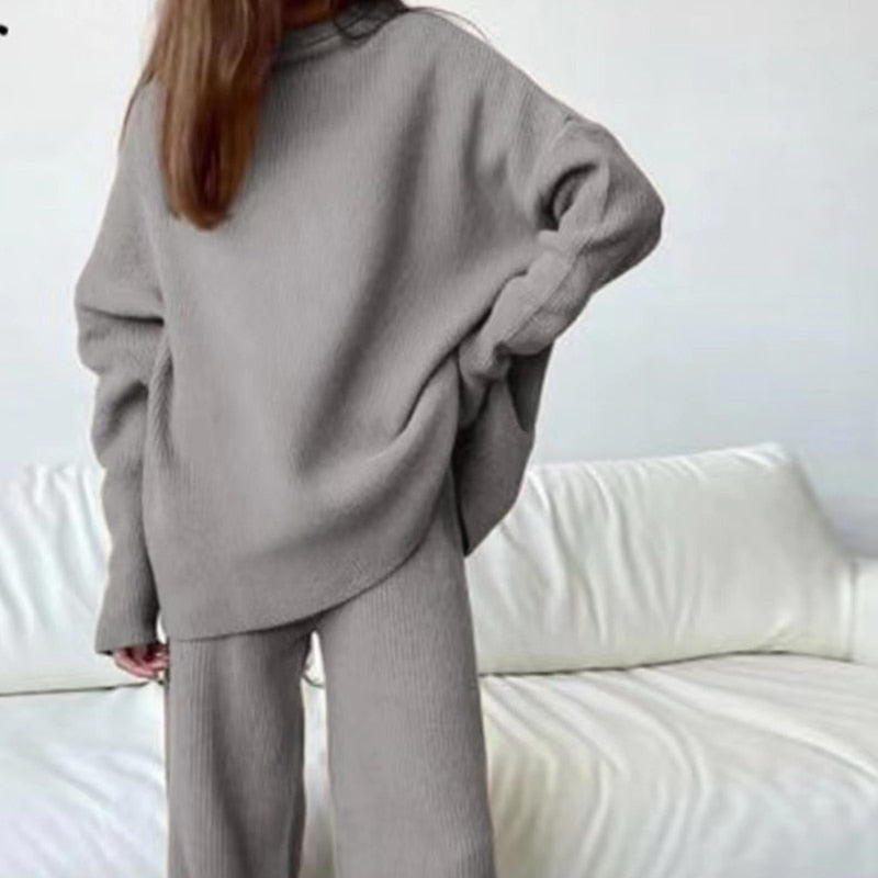 Valenzora | 3-piece knitted loungewear set - stylish women's loungewear