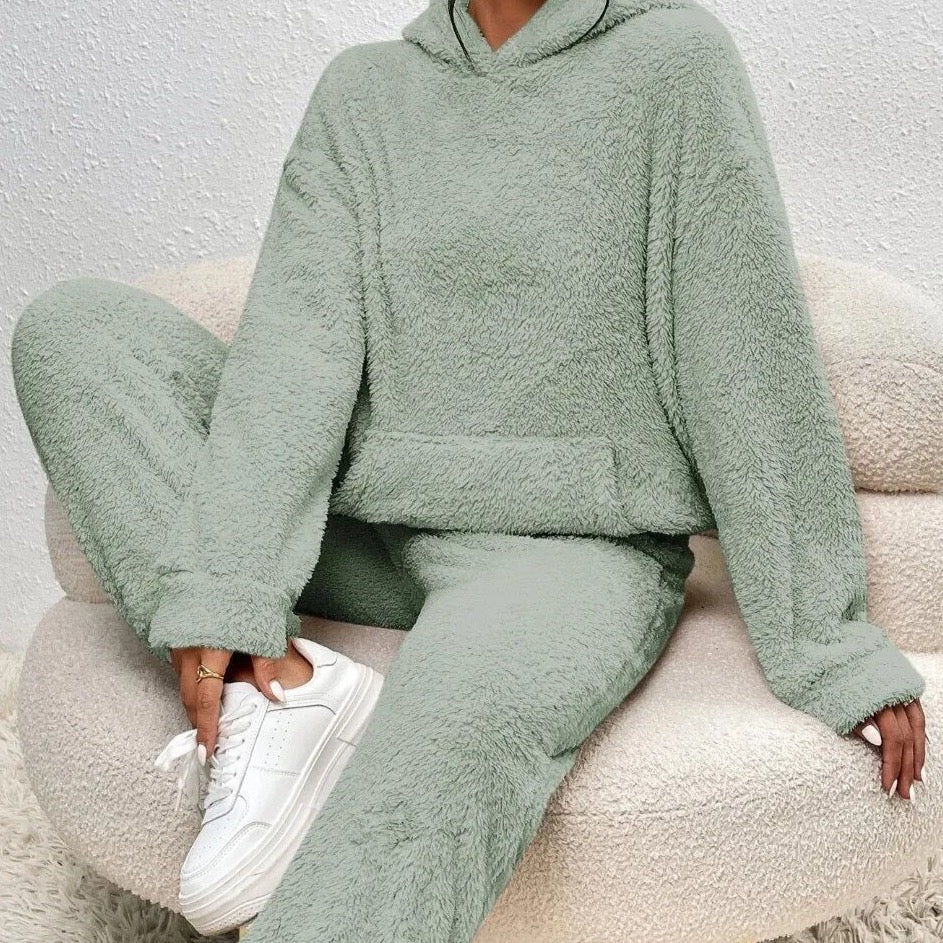 Valenzora | Teddy hooded loungewear for women