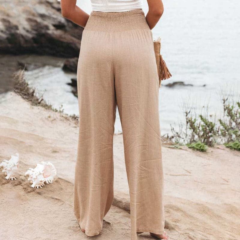 Valenzora | Lässige weite Leinenhose für Damen