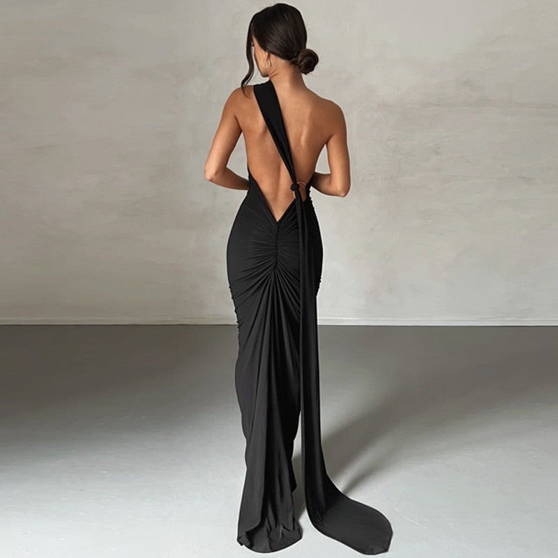 Backless long dress