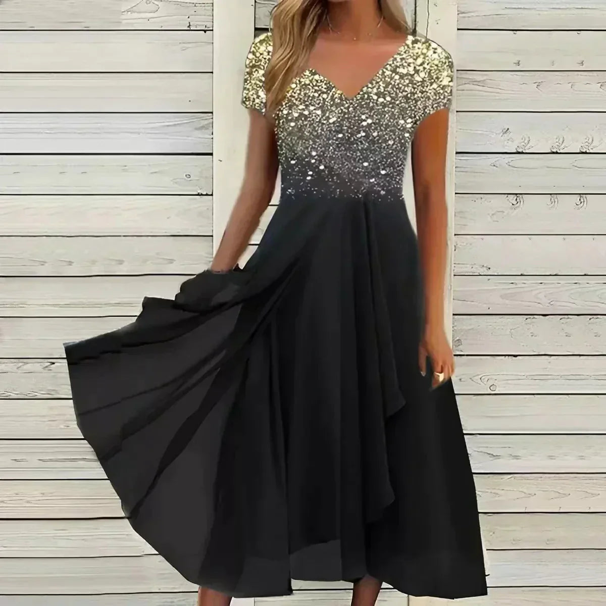 Valenzora | Chiffon evening dress for women