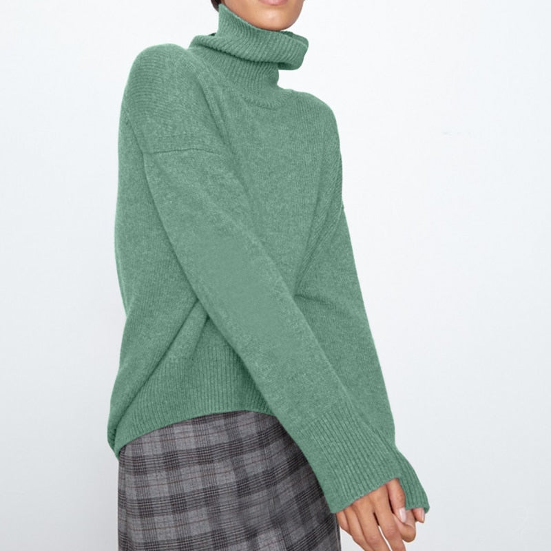 Valenzora | Stylische klassische Rollkragenpullover für Damen im Herbst