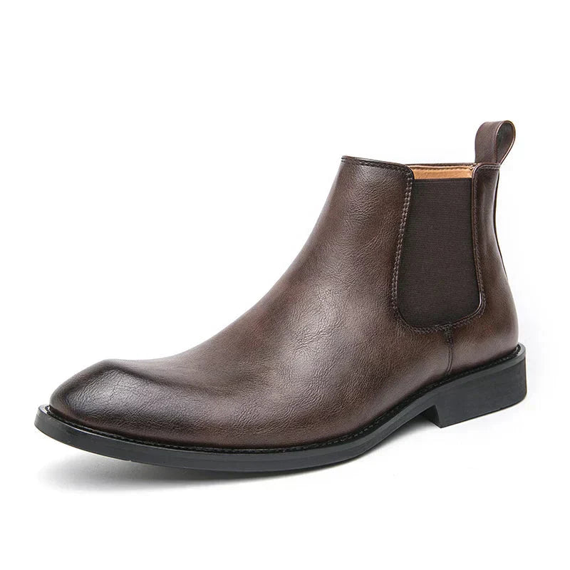 Valenzora | Leather boots with zipper