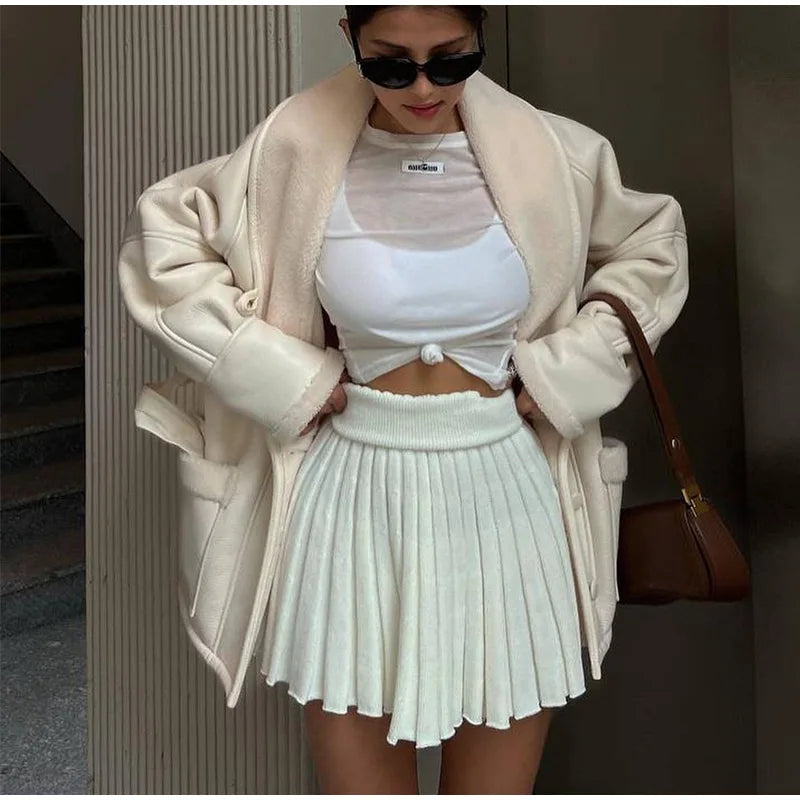Winterlederjacke mit Fell