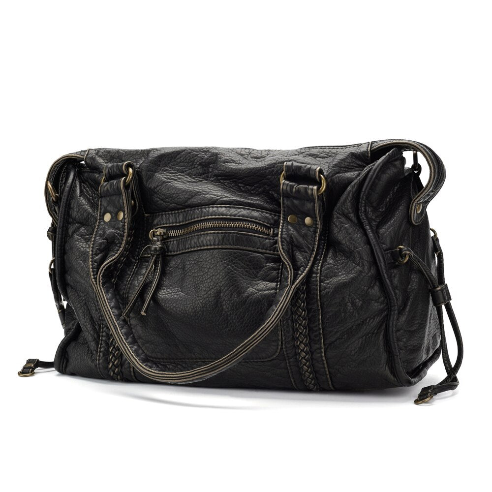 Obsidian - Luxury Black Leather Handbag