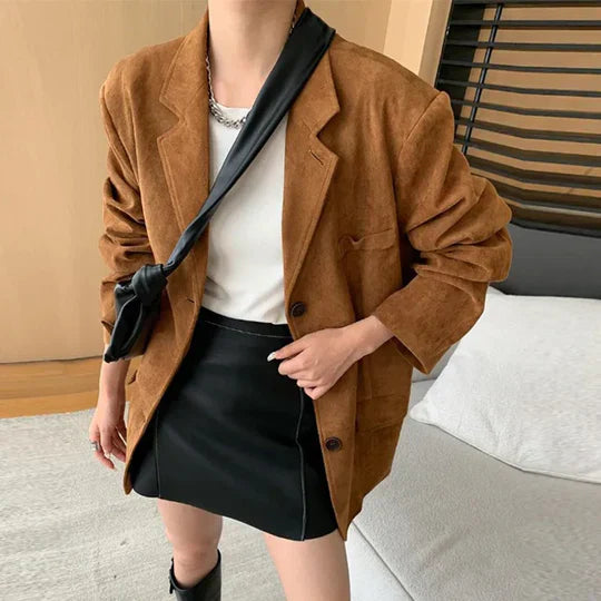 Valenzora | Retro Brown Women's Jacket