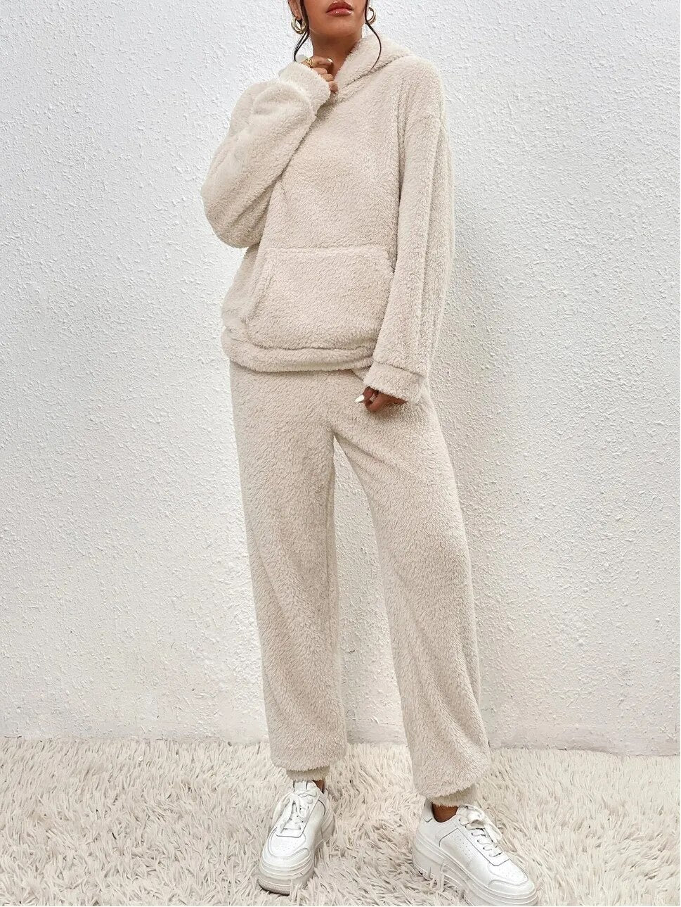 Valenzora | Teddy hooded loungewear for women