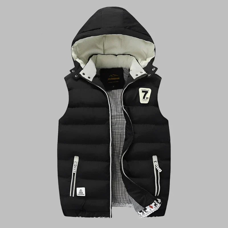 Valenzora | Comfortable padded hooded jacket with zipper and pockets