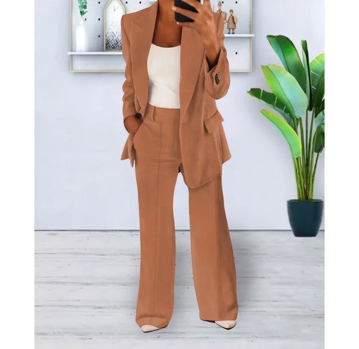 Valenzora | Elegantes Hosenanzug- und Jacken-Set für Damen