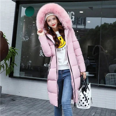 Valenzora - Women's Winter Parka - Warm coat with large hood and fur collar