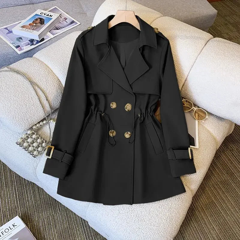 Valenzora | Elegant, mid-length trench coat for women