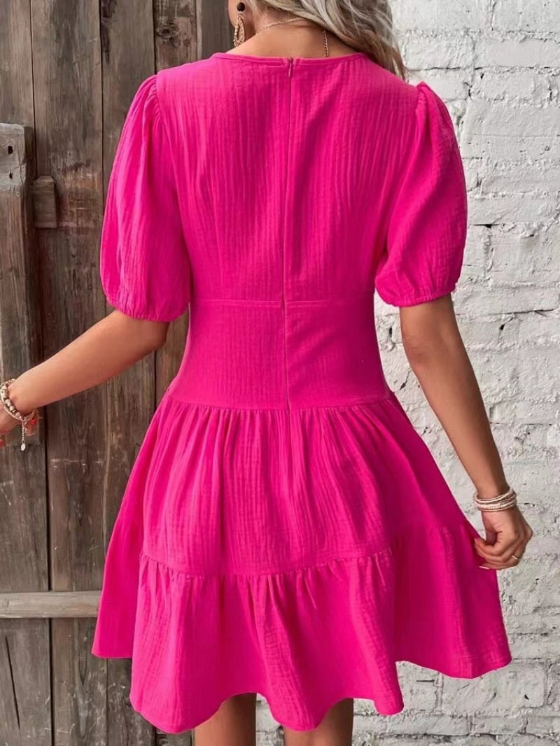 Valenzora - Lässiges Kleid mit Rüschen