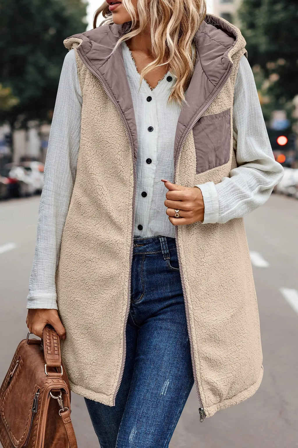 Valenzora | Jamia Reversible Hooded Vest