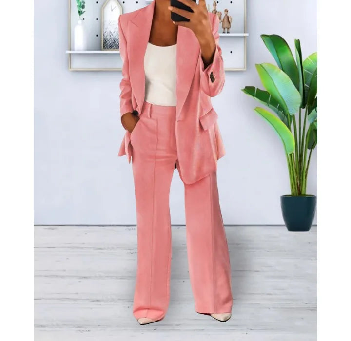 Valenzora | Elegantes Hosenanzug- und Jacken-Set für Damen