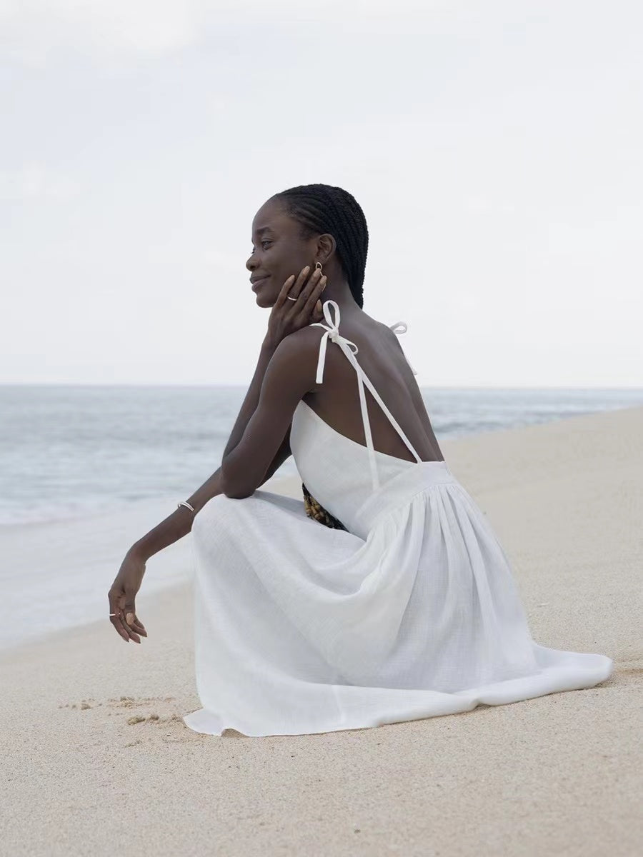 Valenzora | Breathable Linen Summer Dress for Women
