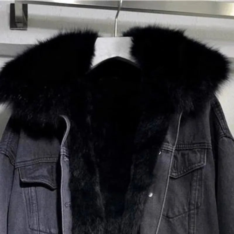 Valenzora – Modische warme Jeansjacke für Damen