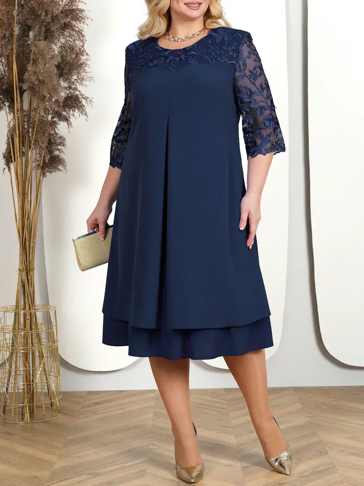 Valenzora | Elegantes, besticktes Abendkleid für Damen
