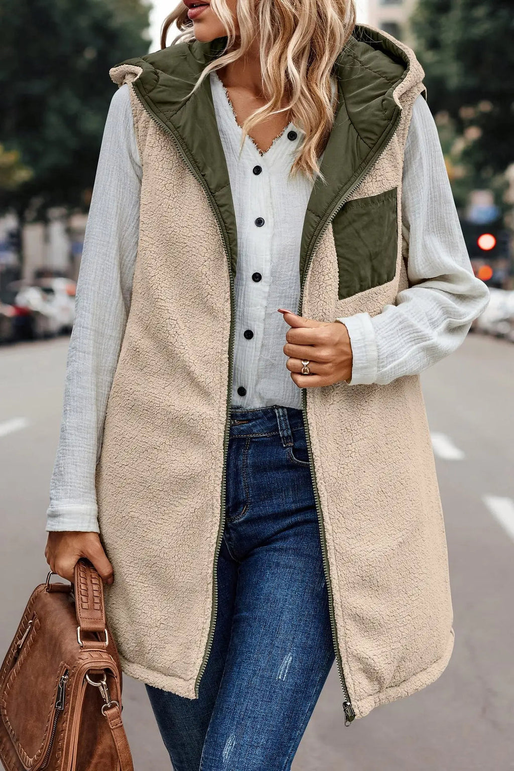 Valenzora | Jamia Reversible Hooded Vest