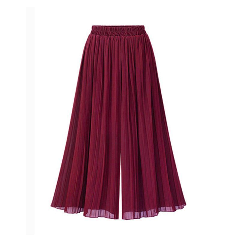 Valenzora | Damen-Hose mit weitem Bein und Netz-Detail