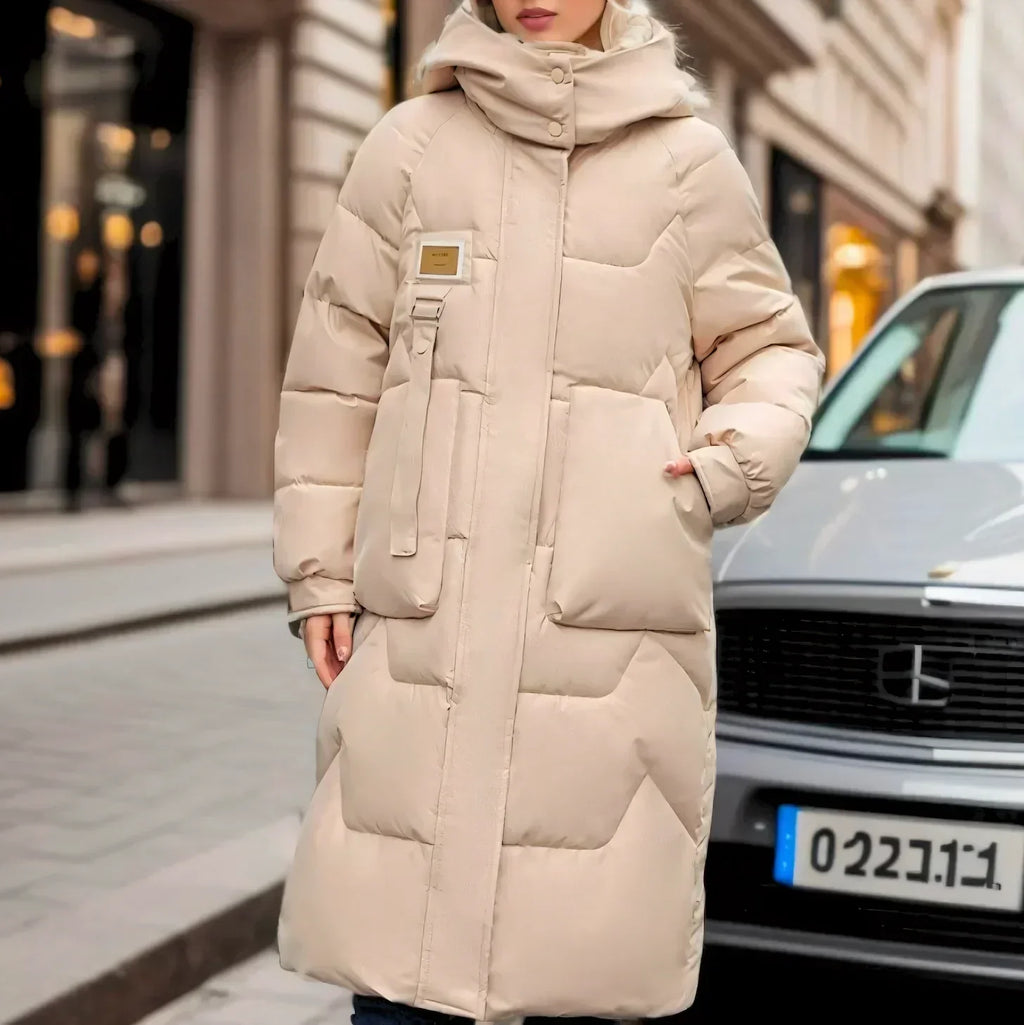 Valenzora – Eleganter, langer wasserdichter Pufferjacke