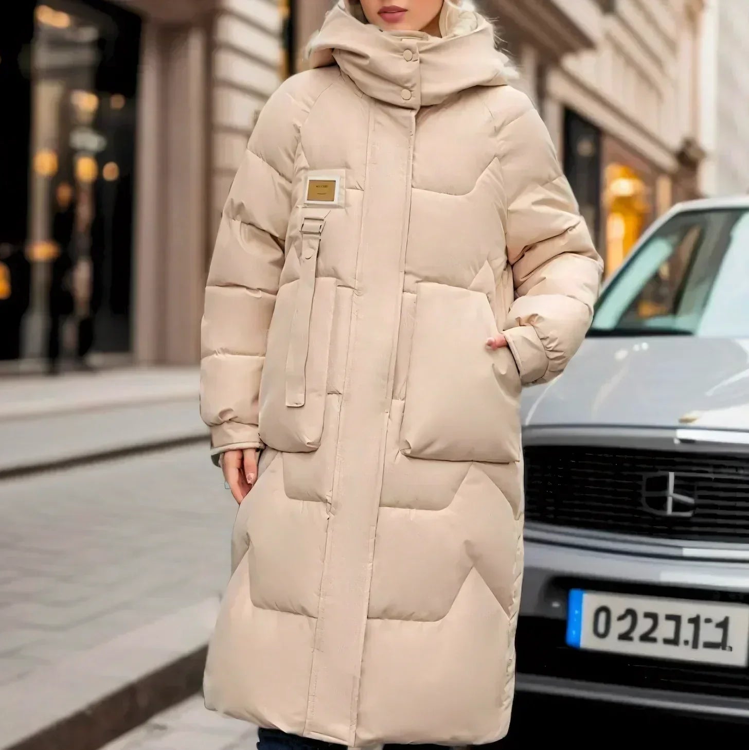 Valenzora | Elegant, Long, Waterproof Puffer Jacket
