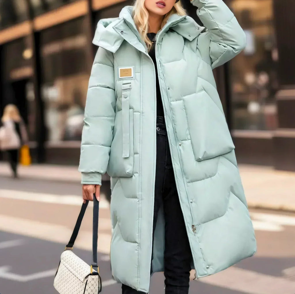 Valenzora – Eleganter, langer wasserdichter Pufferjacke