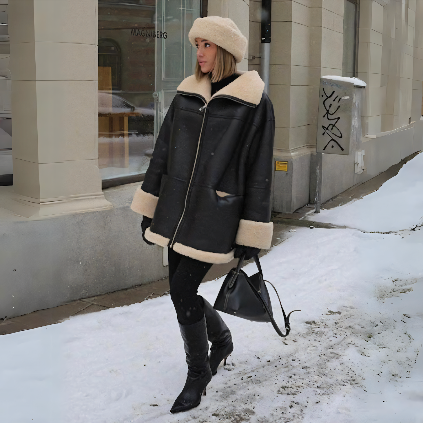 Valenzora | Luxury winter jacket with fur lining