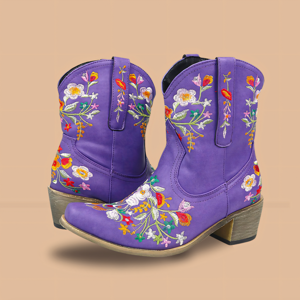 Valenzora | Wetterfeste Vintage-Cowgirl-Stiefel