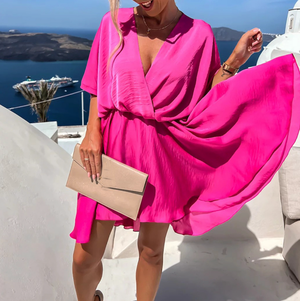 Valenzora | Graceful dress with delicate pleats