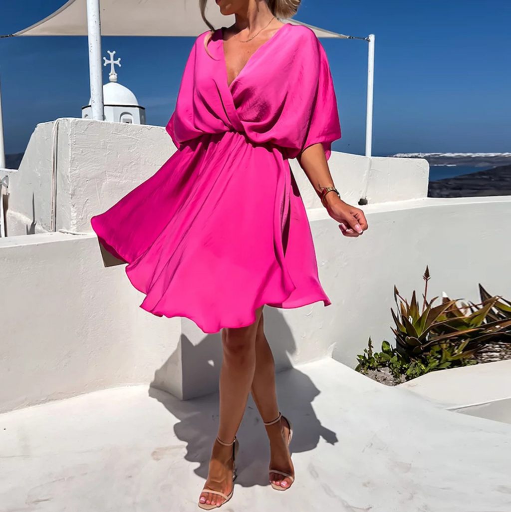 Valenzora | Graceful dress with delicate pleats