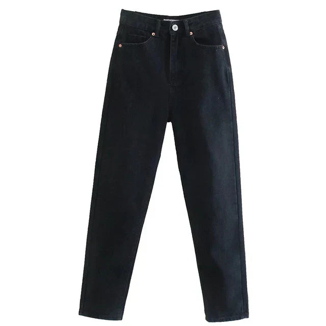 Valenzora | High-waisted straight-leg jeans