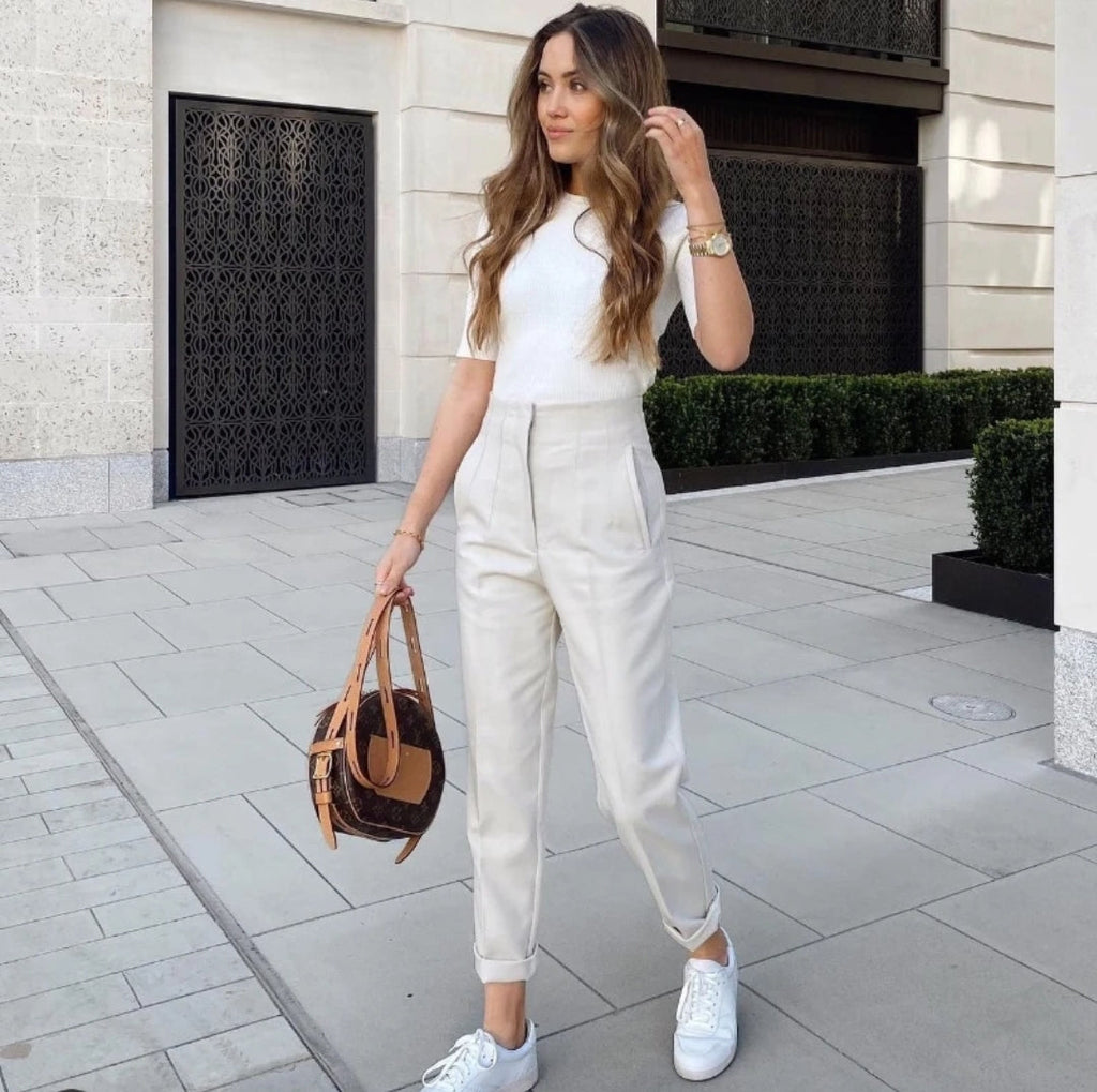 High-waisted - Casual formal trousers