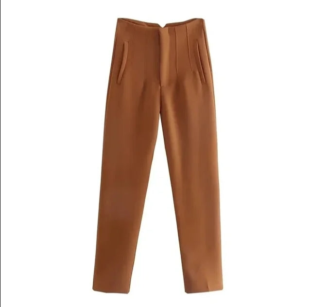 High-waisted - Casual formal trousers