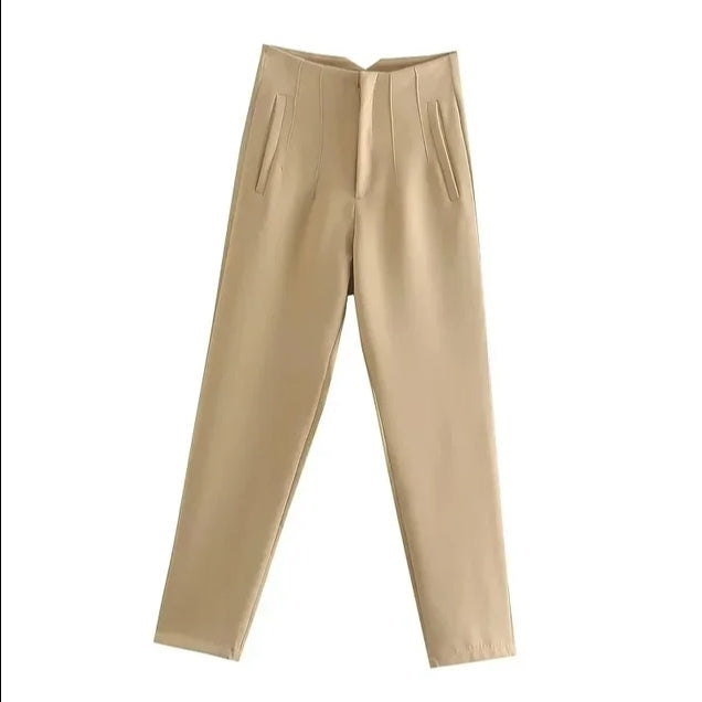 High-waisted - Casual formal trousers