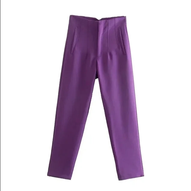 High-waisted - Casual formal trousers