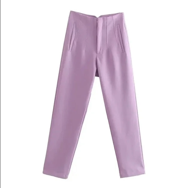 High-waisted - Casual formal trousers
