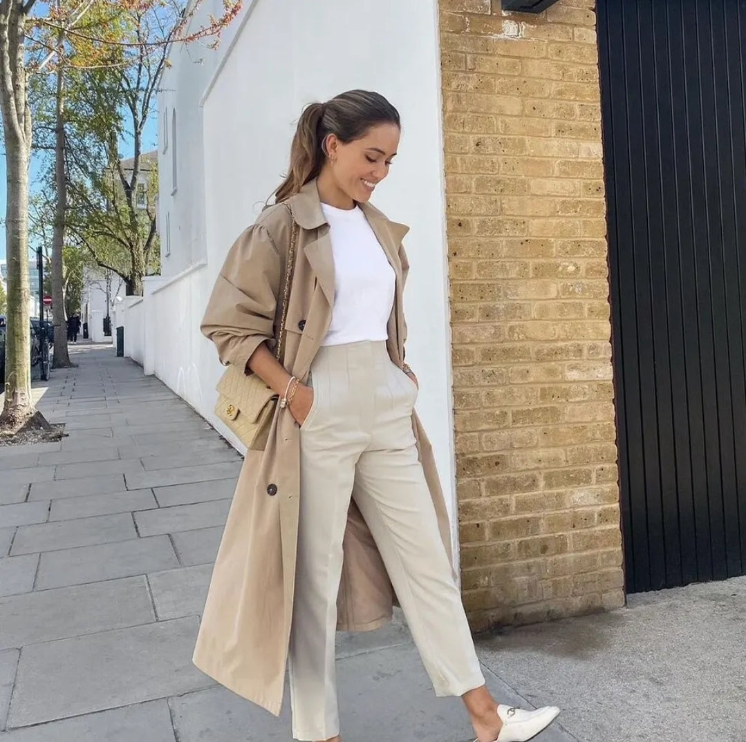 High-waisted - Casual formal trousers