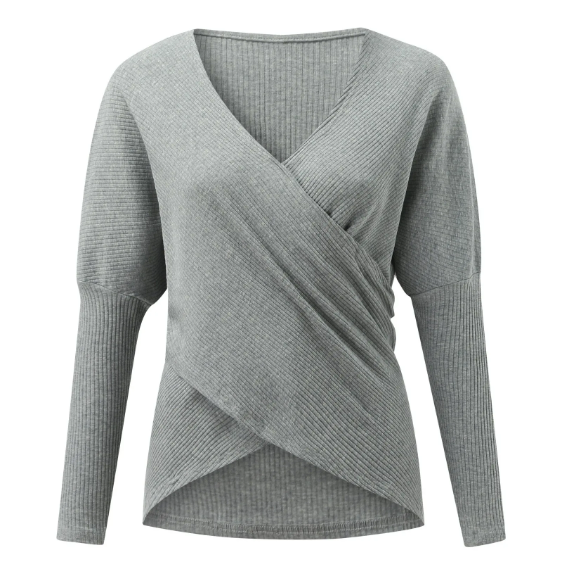 Valenzora | Damenpullover mit Kreuzdetail