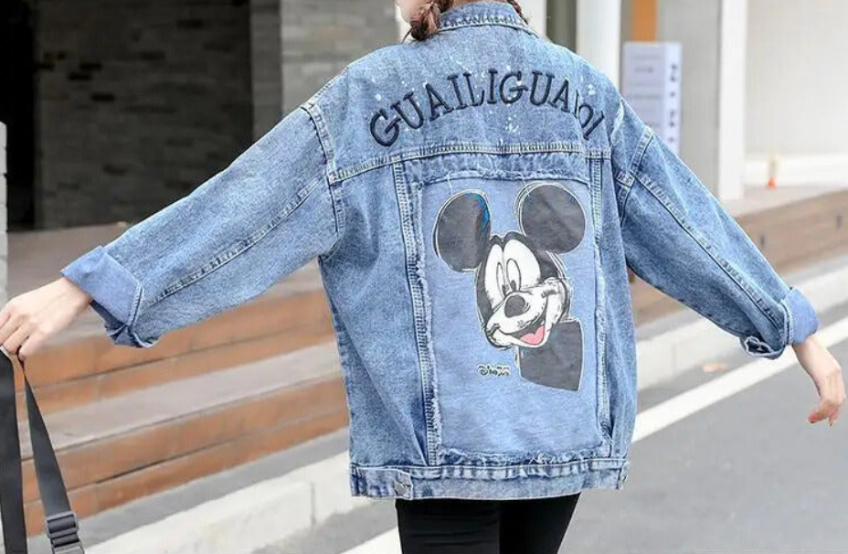 Valenzora | Denim jacket with a cool design MM Mouse Woman