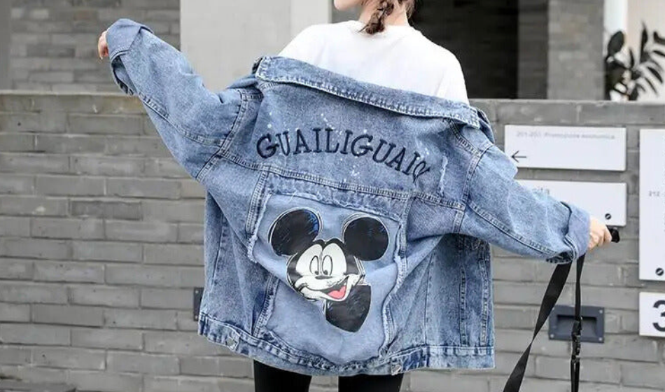 Valenzora | Denim jacket with a cool design MM Mouse Woman