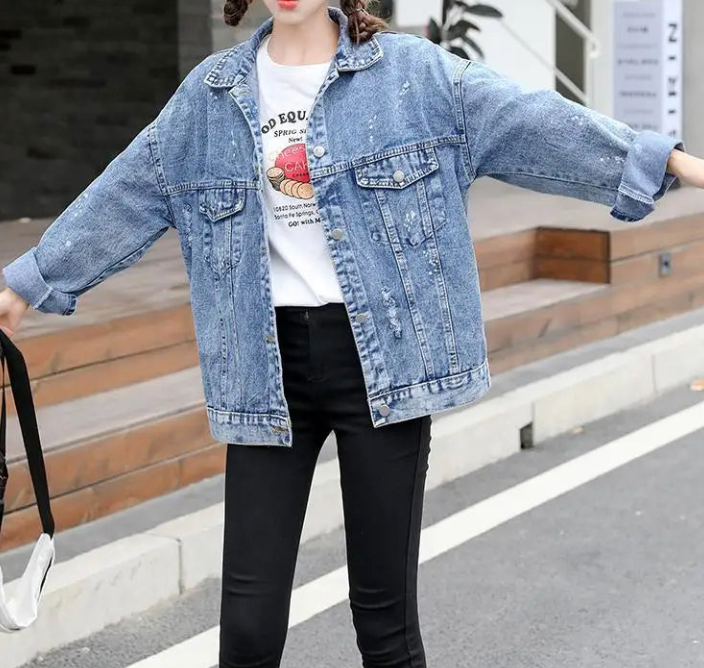 Valenzora | Denim jacket with a cool design MM Mouse Woman