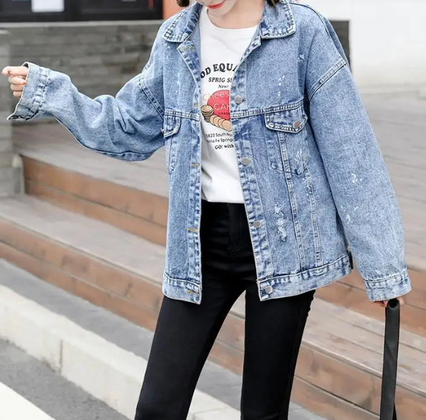 Valenzora | Denim jacket with a cool design MM Mouse Woman