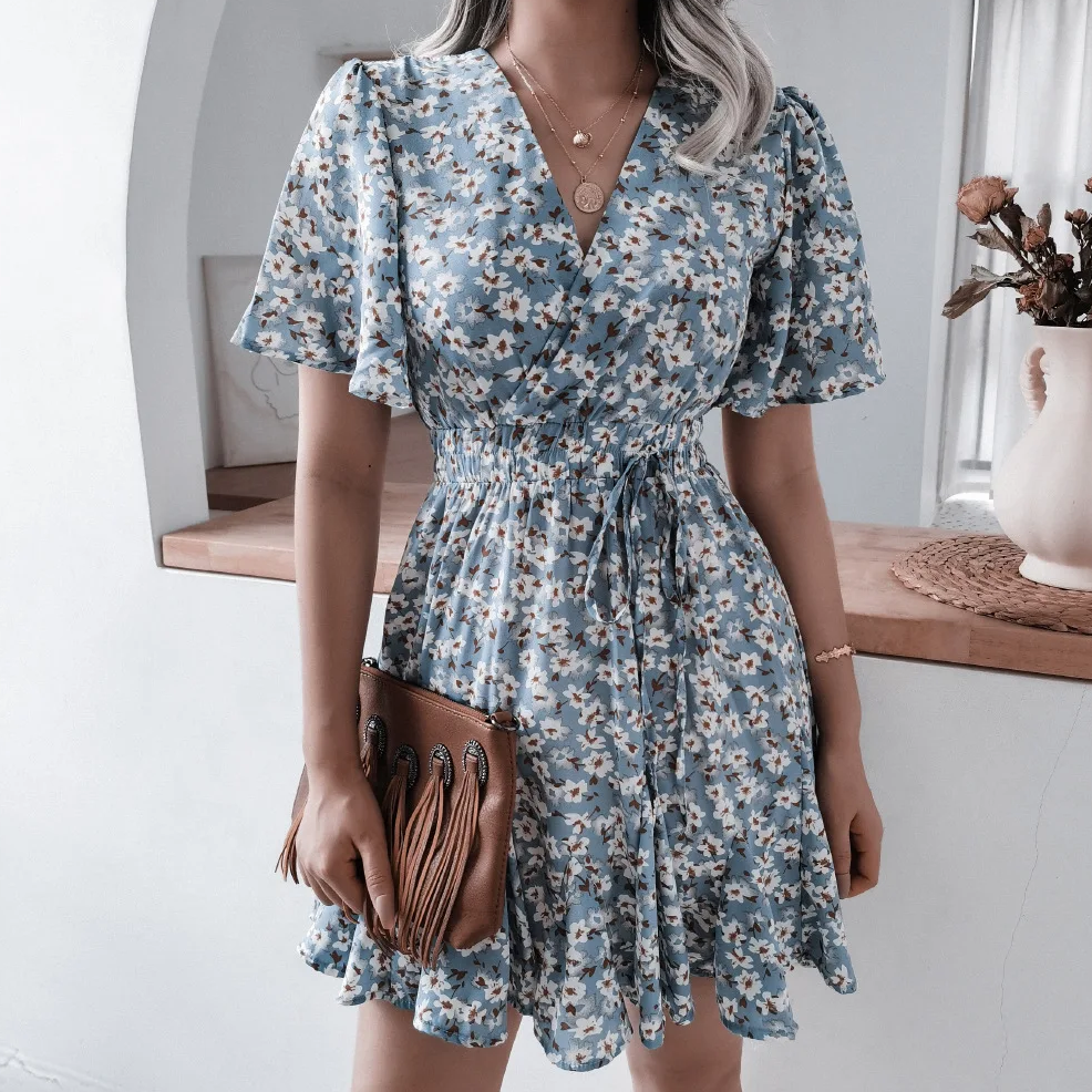Valenzora | Geblümtes bequemes Sommerkleid