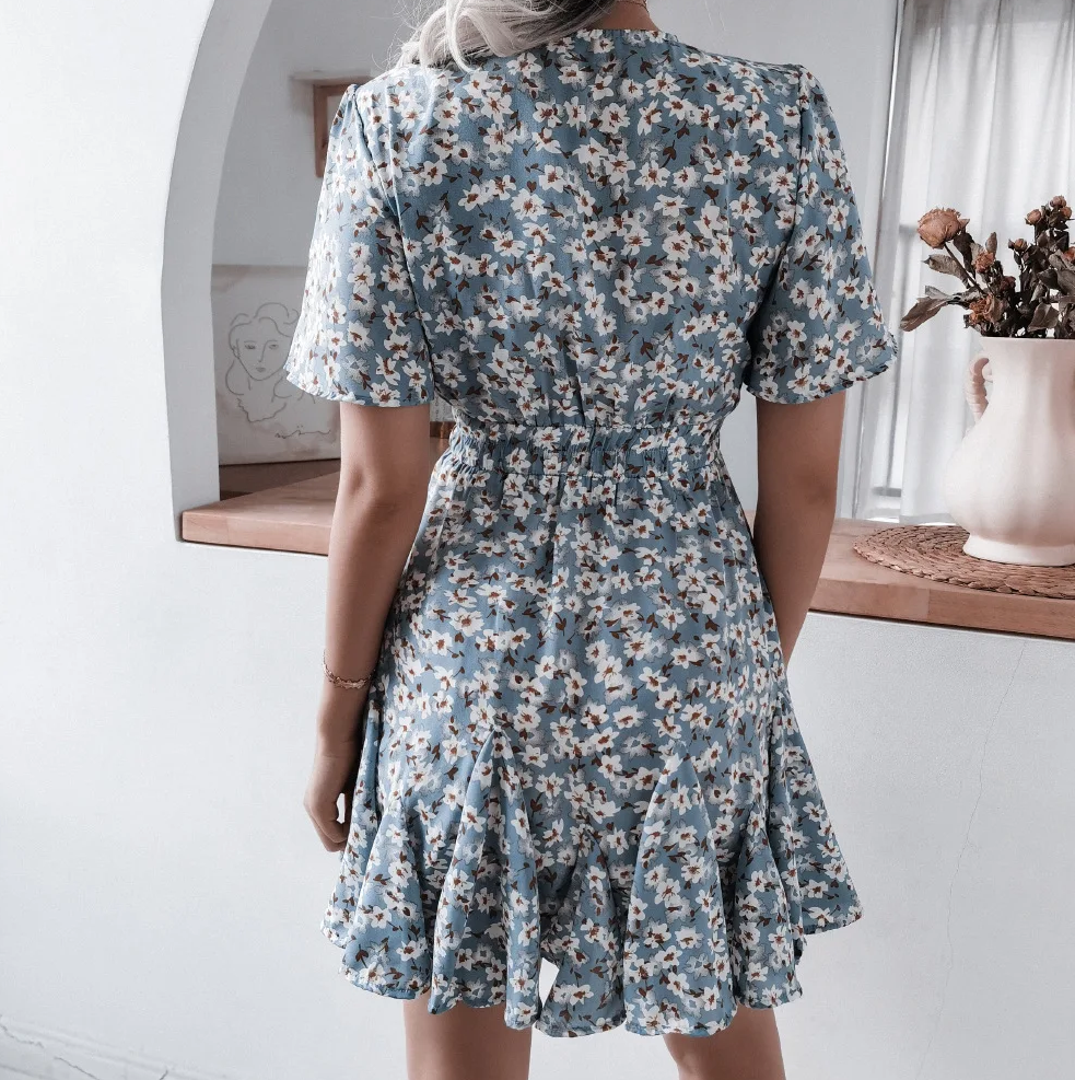 Valenzora | Geblümtes bequemes Sommerkleid